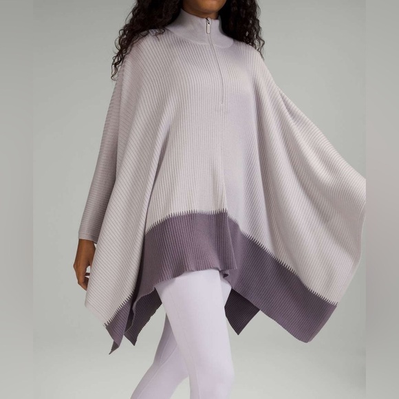 Lululemon On The Go Poncho in Chrome / Dusky Lavender - one size - Picture 2 of 11